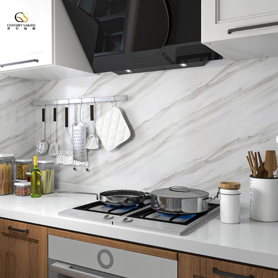 3D Hot-Stamping Marble Foil Film for Stylish Interiors Foam Wall Tile Sticker