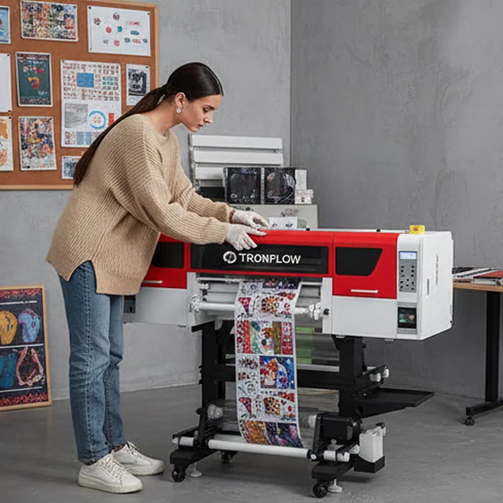 UV Dtf Solution with Triple Heads and 24 Sqm/H Printing Efficiency