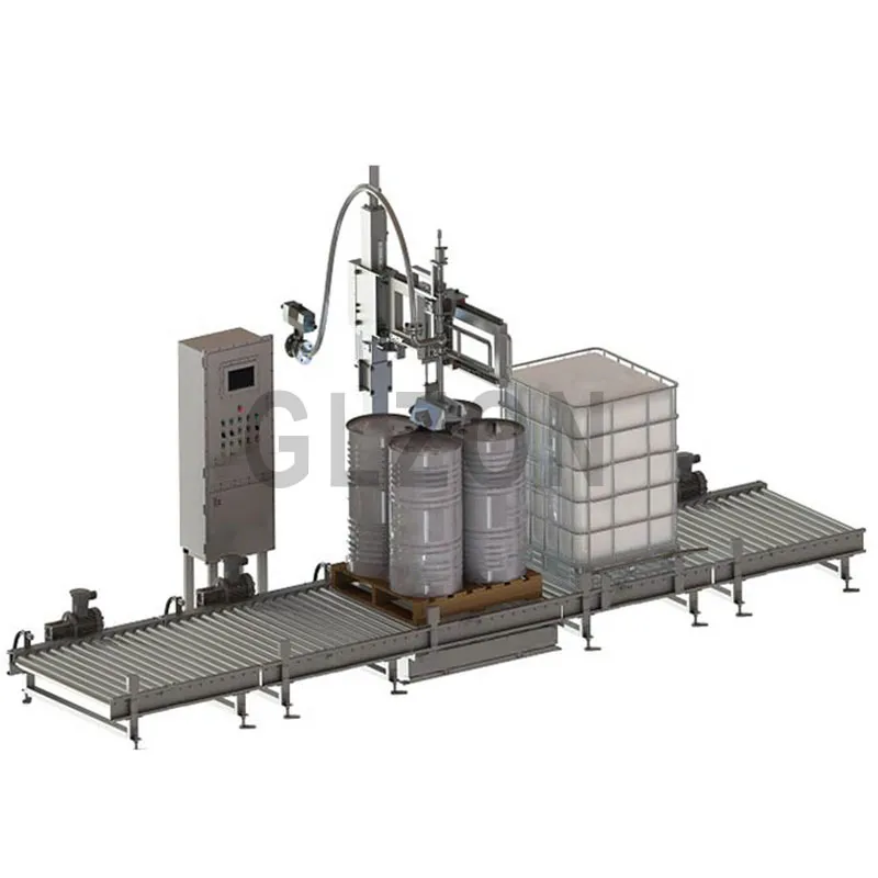 IBC barrel filling line