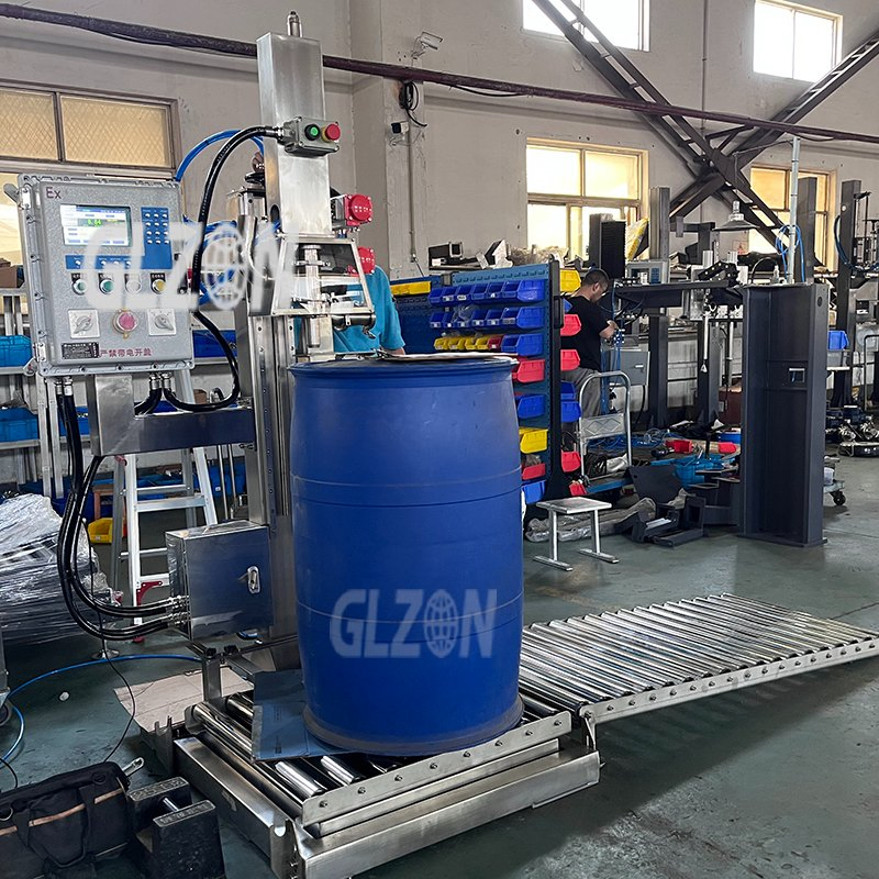 55-Gallon Barrel Filling System for Chemicals and Solvents
