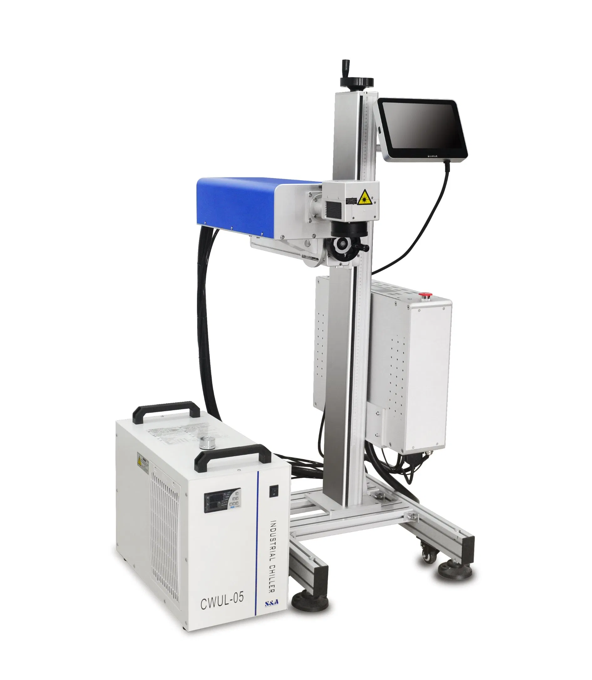 High Speed Patterns, Logos, Qr Codes 5W Fly UV Laser Marking Machine for Metal, Plastic, Glass with CE Certification