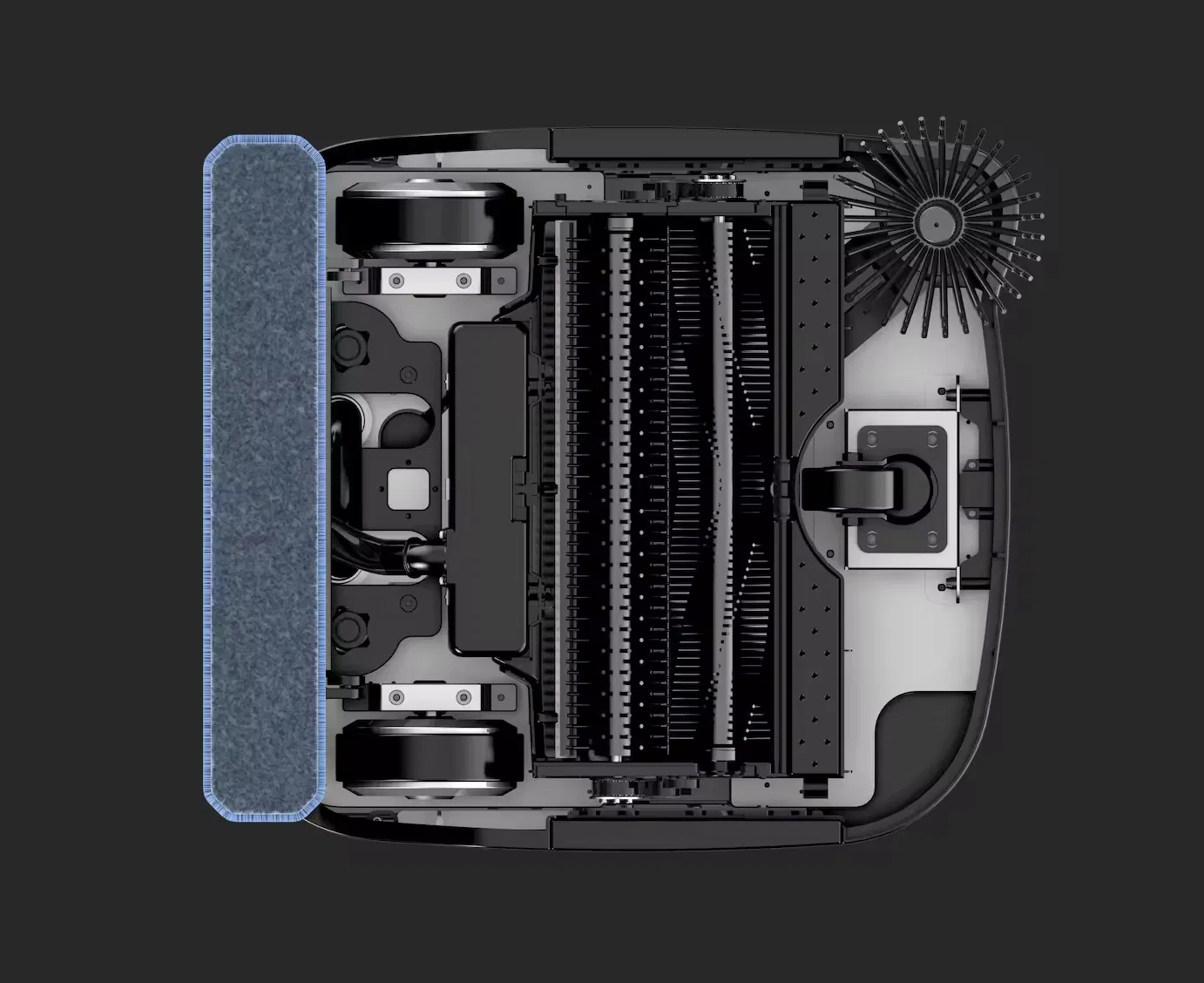 Commercial Industrial Floor Tile Cleaning Robot with APP Control Auto Charge 5000 Sq FT Coverage Lds Slam+Vslam Navigation