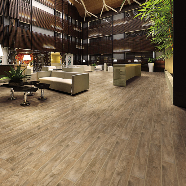 Non Slip Digital Printing 15X60cm Ceramic Wood Tiles for Floor