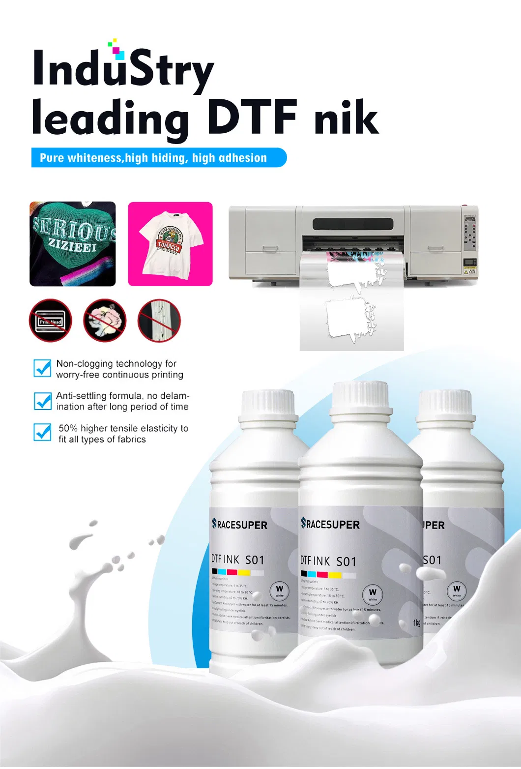 Smart Color Management Dtf Ink with Ai-Powered Optimization