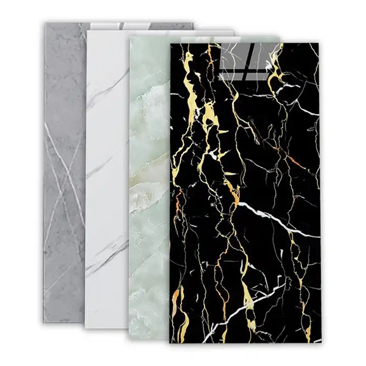 Kitchen Bathroom PE Foam Waterproof Self Adhesive 3D Marble Wall Tiles Sticker