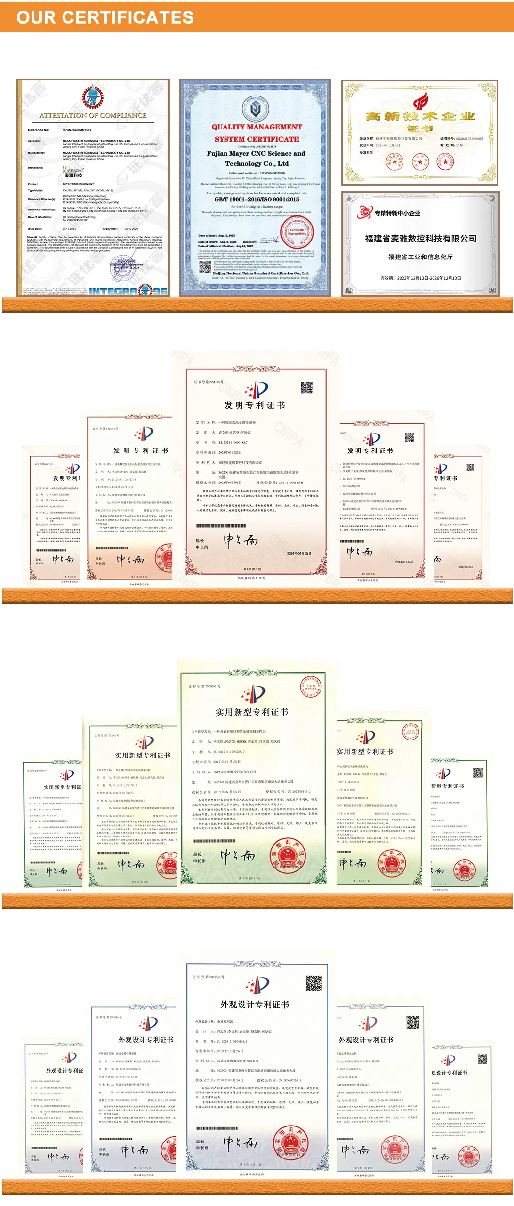 CE ISO Certifications