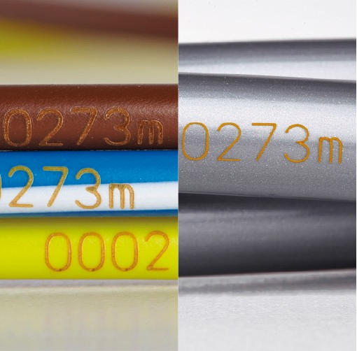 High Speed 700m/Min PVC PP Cable Pipe Fiber Laser Coding Inkjet Printer 30W Jpt Max Galvo for Extruded Factory Price