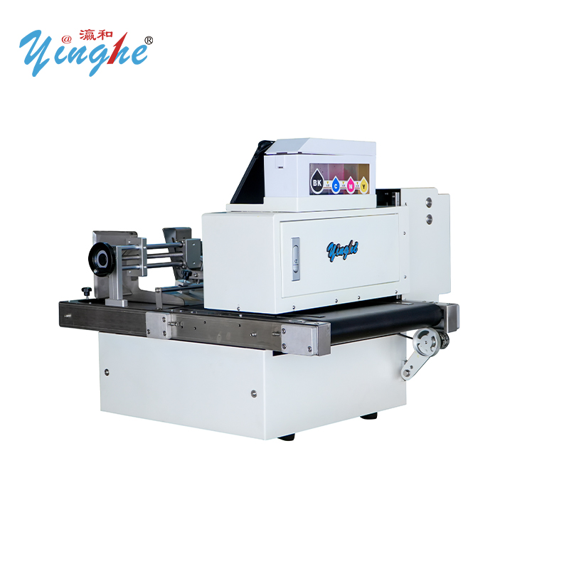 Yinghe Mini Single Pass Digital UV Printer One Pass Inkjet Printer Digital Printing Kraft Paper Bag Boxes Machine