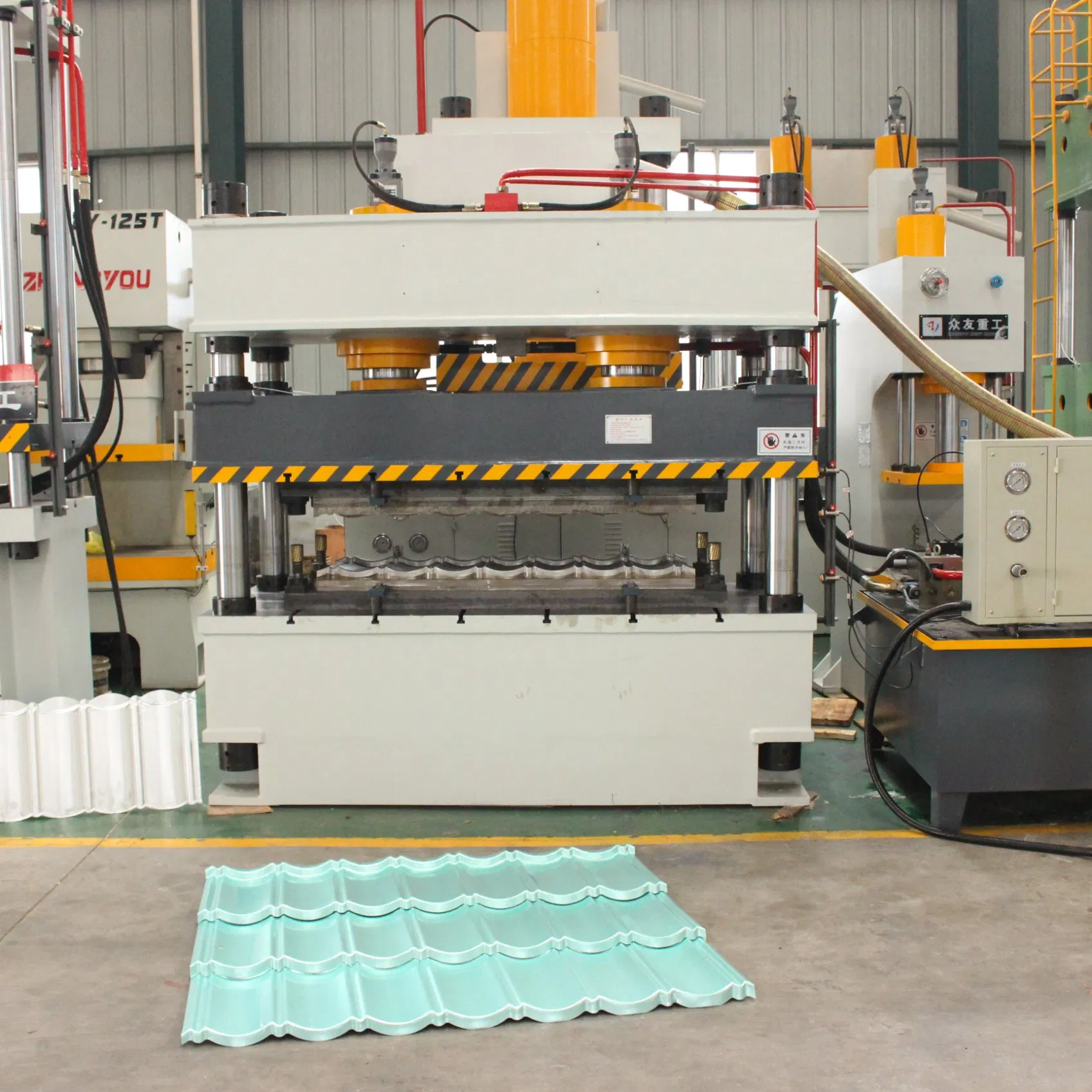 Metal Tile Forming Hydraulic Press 315 Tons Color Stone Tile Hydraulic Press