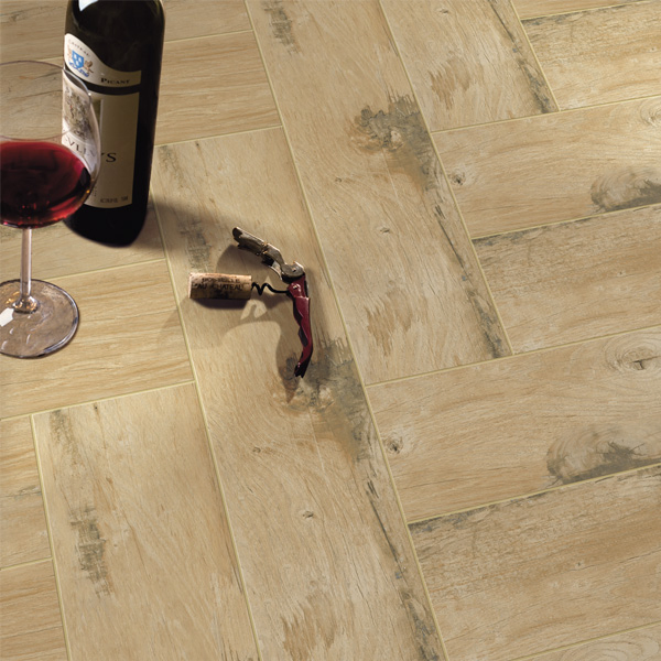 Non Slip Digital Printing 15X60cm Ceramic Wood Tiles for Floor