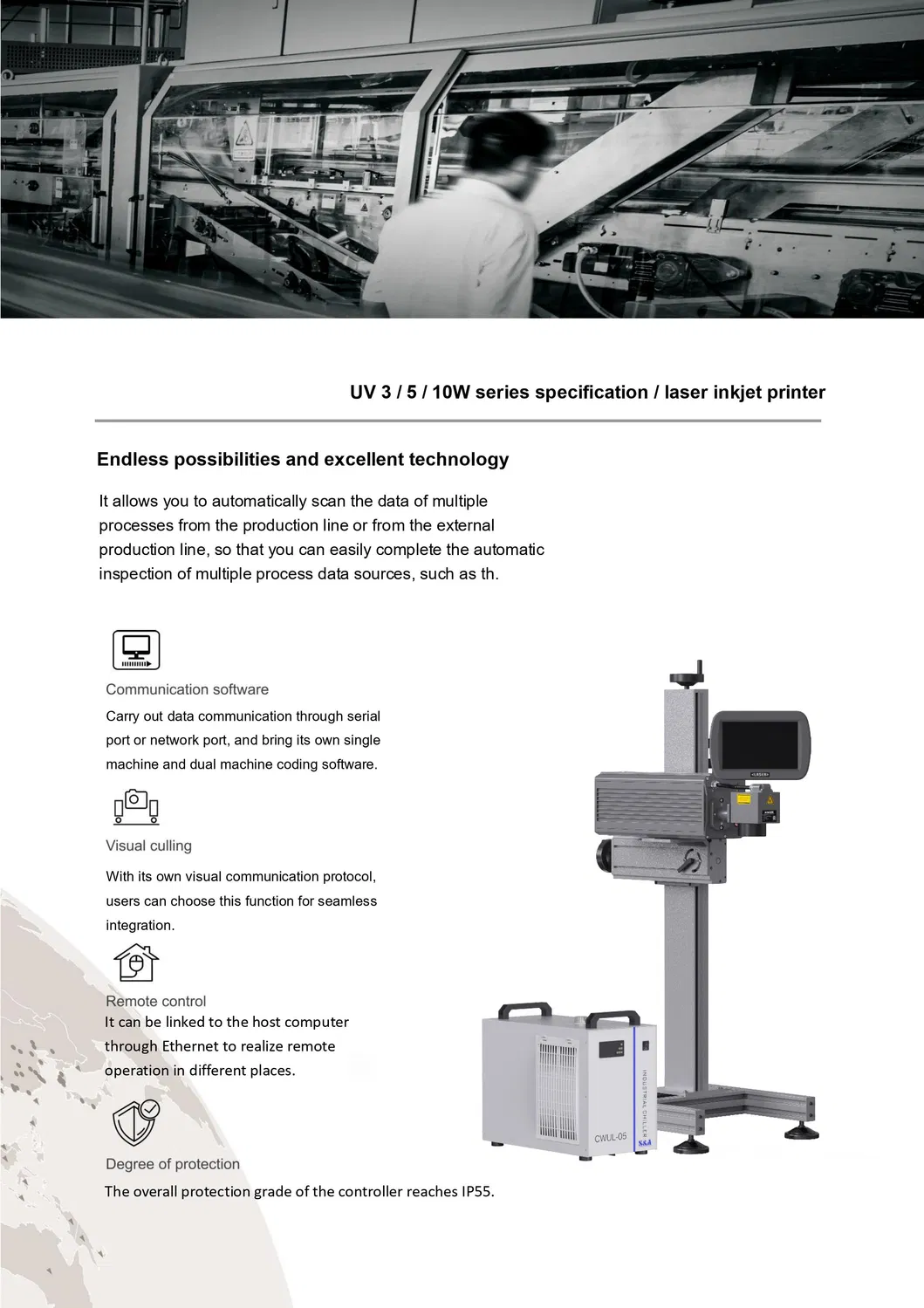 UV Laser Marking Machine System