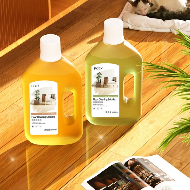 800ml Eco-Friendly Floor Cleaner Special Cleaning Agent for Tiles and Wood Floor Tiles De-Yellowing and Polishing Kitchen Bathroom