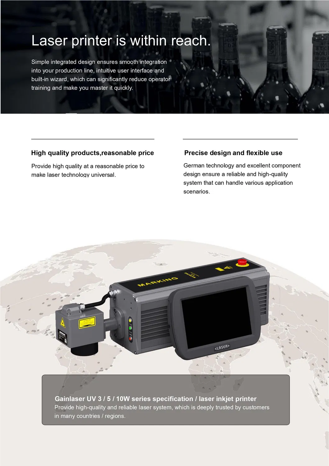 UV Laser Marking Machine Main Unit