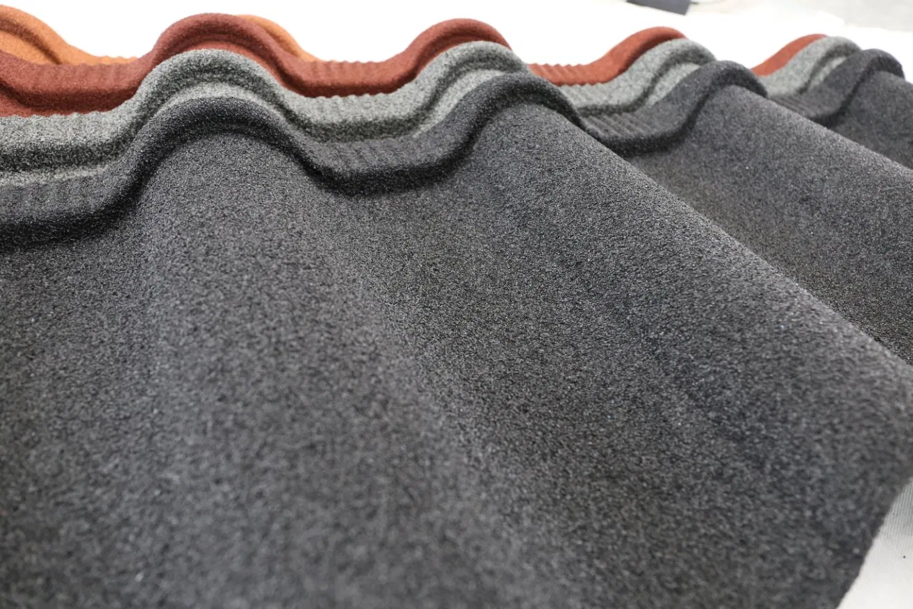 Aluminum Zinc Steel Roofing Sheets Color Remain Stone Coated Metal Roof Tiles Jingda China Easy Overlapping Stone Coating Roofing Shingle
