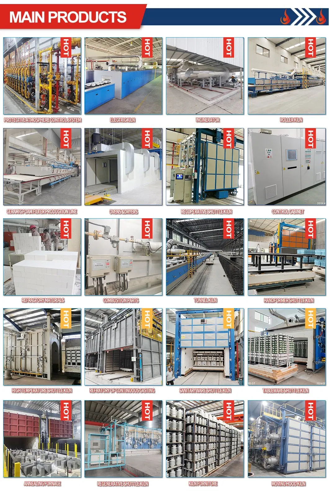 Main Products Catalog