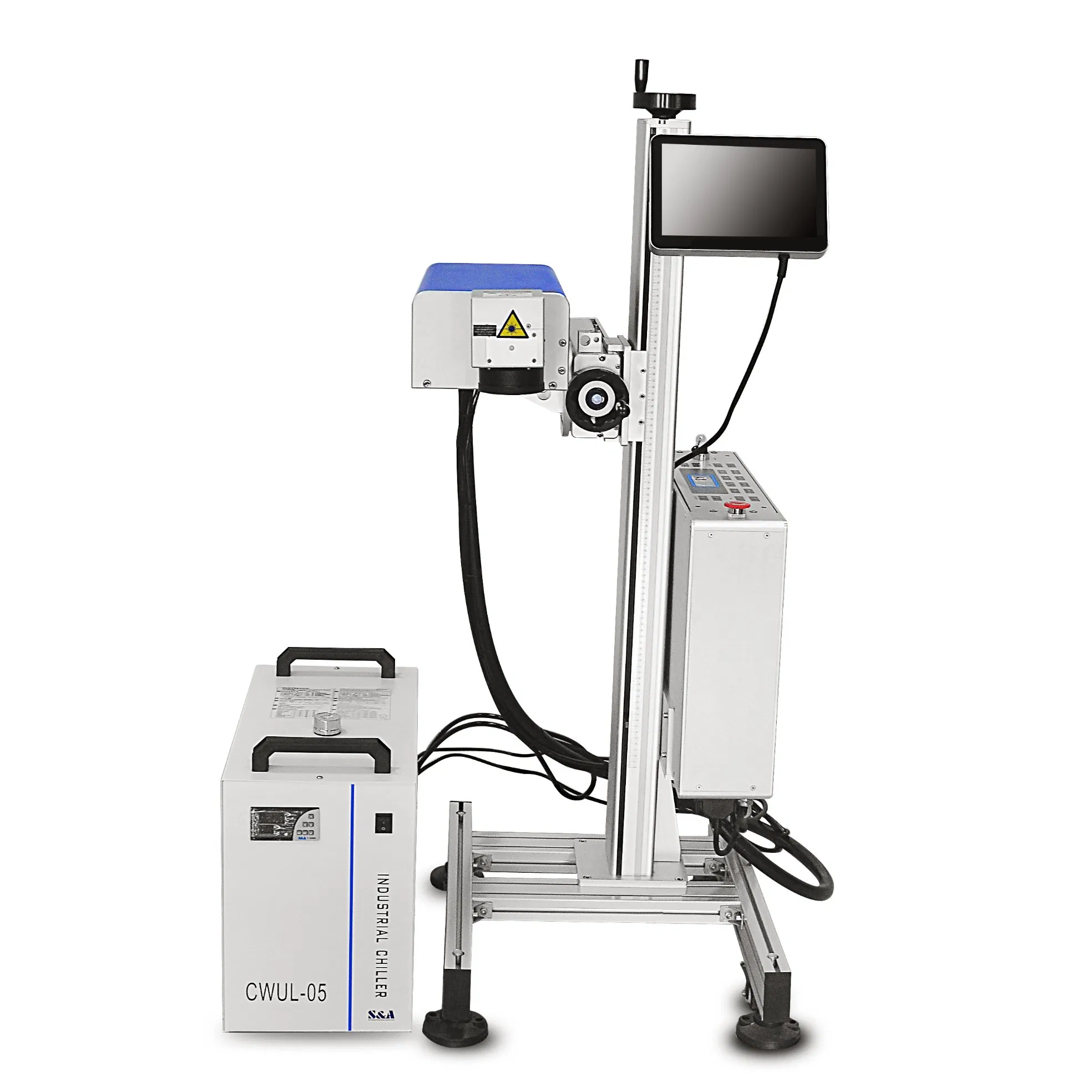 High Speed Patterns, Logos, Qr Codes 5W Fly UV Laser Marking Machine for Metal, Plastic, Glass with CE Certification