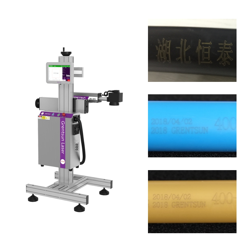 700m/Min Cable Laser Printer 30W 50W Fiber Laser Inkjet Marking Machine 1064nm with Laser Encoder