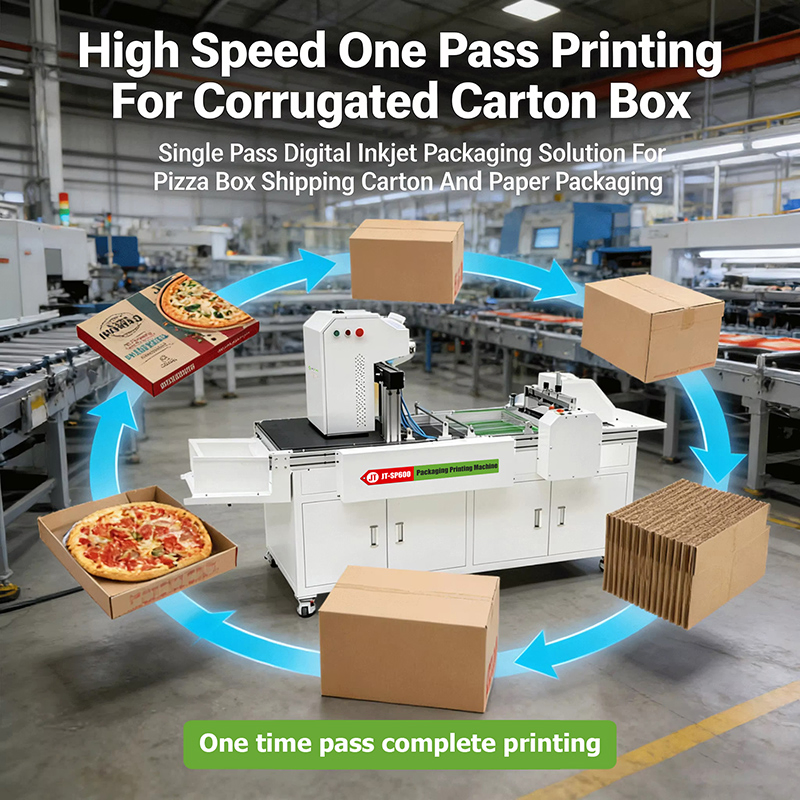 Professional Single Pass Inkjet Digital Corrugated Carton Printing Machine for Water Absorbing Material