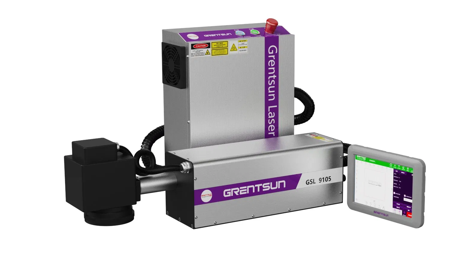 High Speed 5W UV Laser Coding Machine White Cables Laser Inkjet Printer Jpt Laser Source for Extruded Pipe Industry