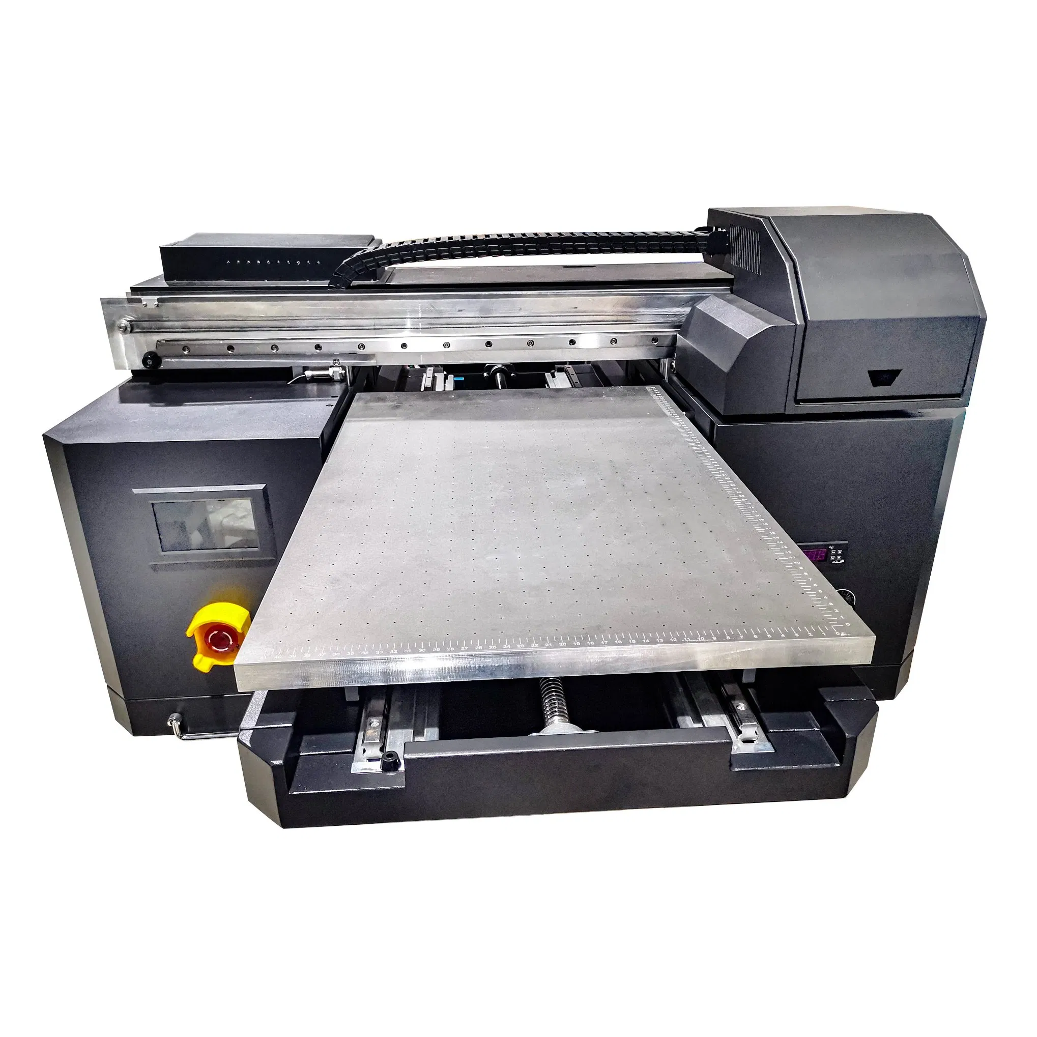 A2 3 Printheads Desktop UV Flatbed Printer with Varnish White and Color