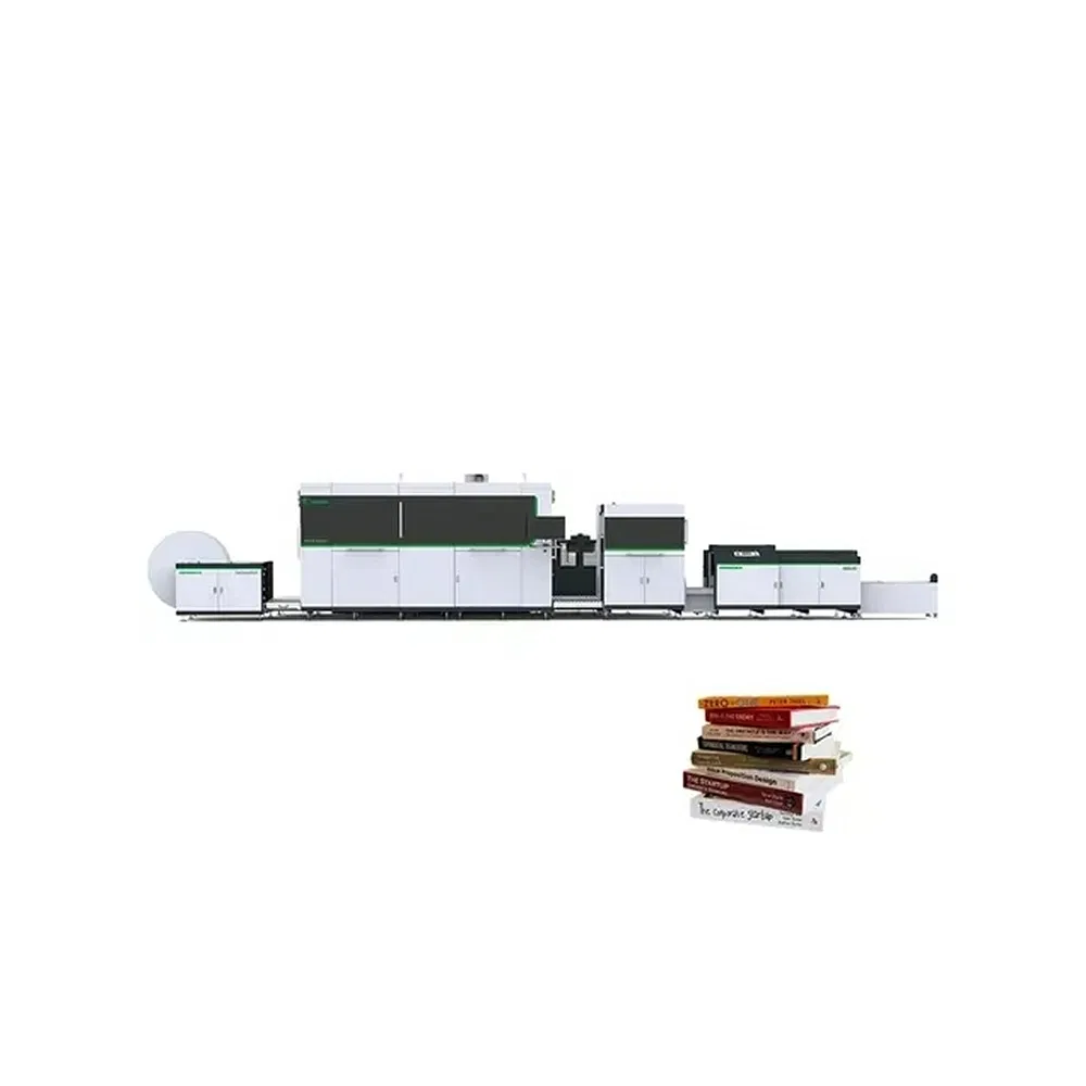 Low Energy Consumption P440c-HD Industrial Grade Inkjet Rotary Digital Book Printing Machine