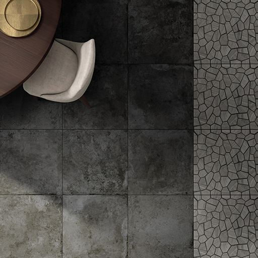 Italy Style 600*600 Inkjet Design Digital New Cement with Matt Concrete Tile (CVL608-COAL)