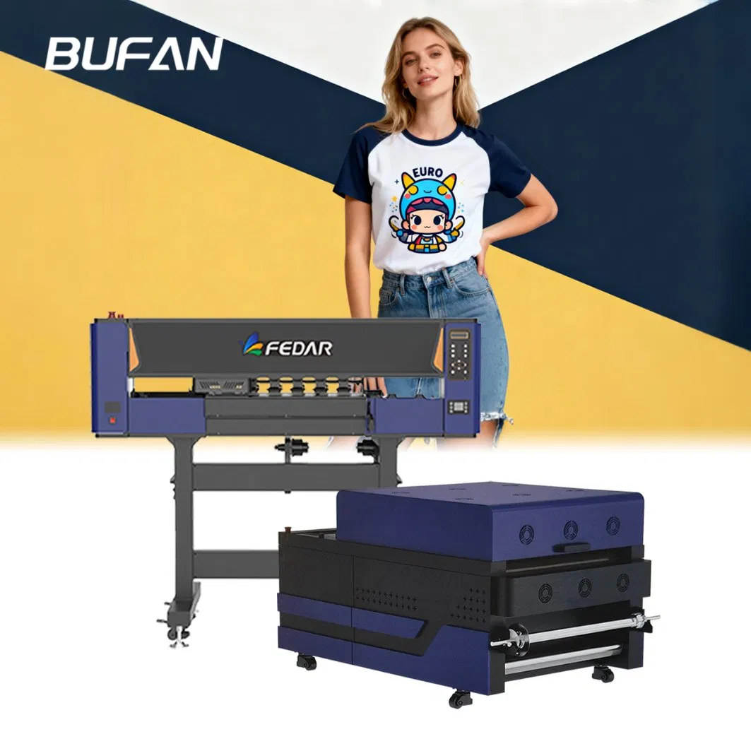 Digital Printer Specifically Dtf Printer Fitted with 5 Epson Print Heads Supporting Multi Color Printing