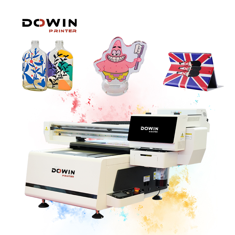 Dual Head XP600/I1600/3200 A2 UV Inkjet Printer 6040 Flatbed Printer Varnish Glossy Printing Digital Printers