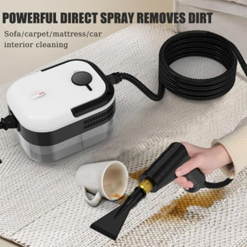 Lightweight Electric Steam Cleaner for Cars Household Outdoor-for Hardwood Tiles Upholstery Carpet