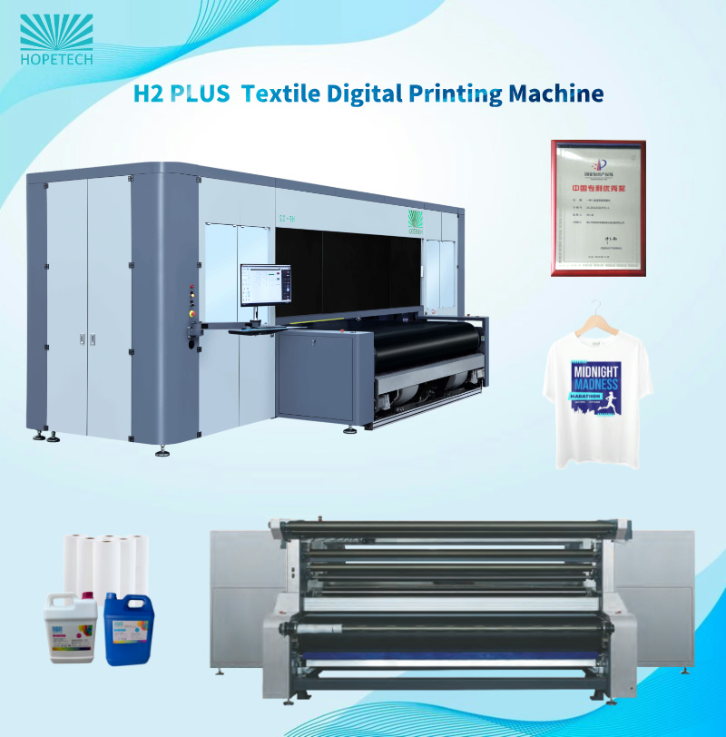 Inkjet Printer H2 Plus Multi-Pass Printing Machine Home Textile High Speed Production Digital Printer