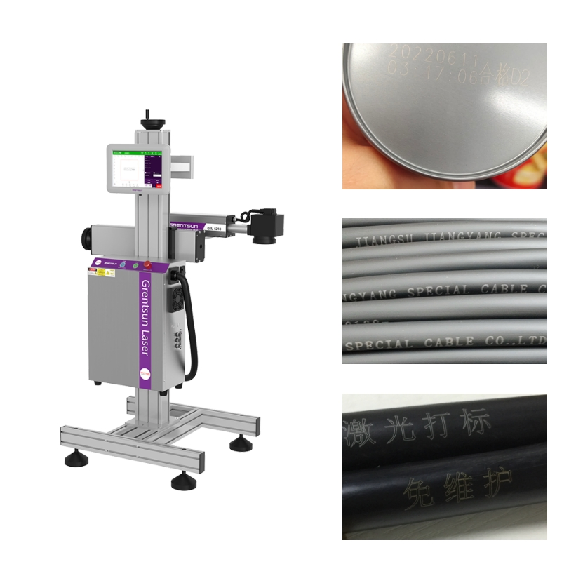 High Speed Pipes Tubes Laser Printing Machine 30W Fiber Laser Marker with Laser Encoder 700m/Min
