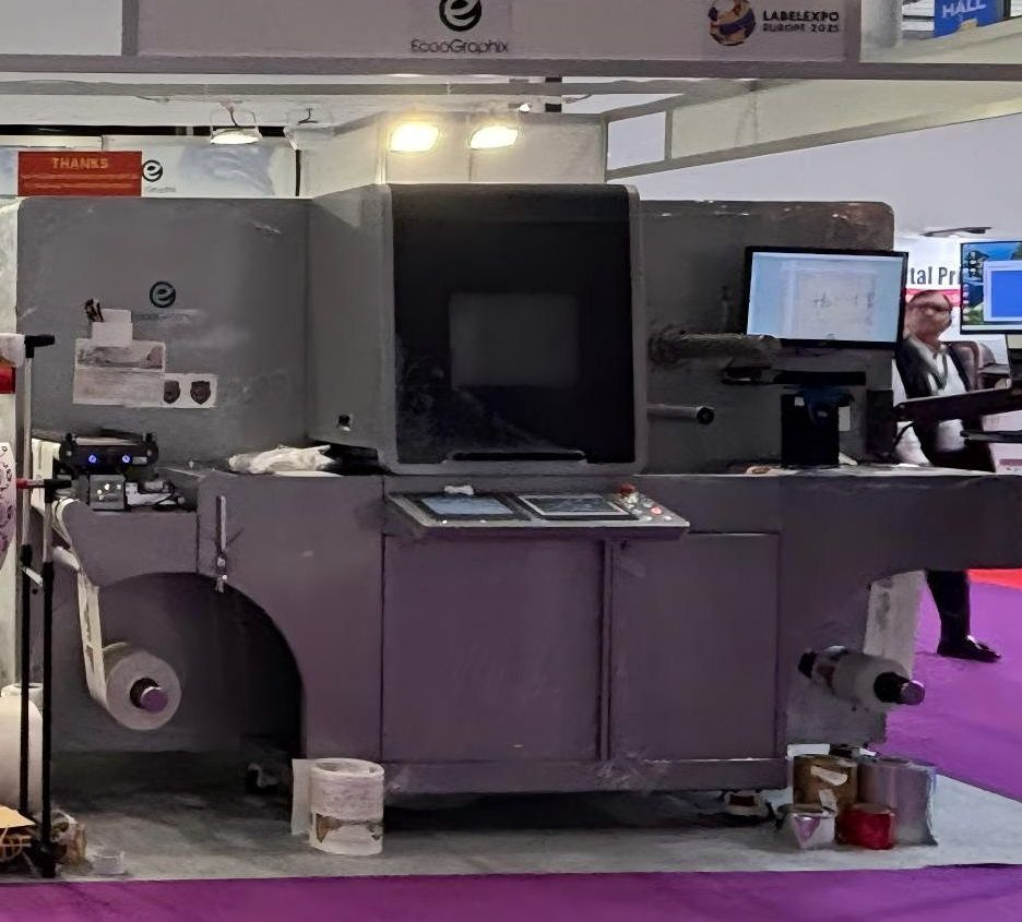 Digital Varnish-Drop-on-Demand embellishment Finish Machine for Label Roll-to-Roll