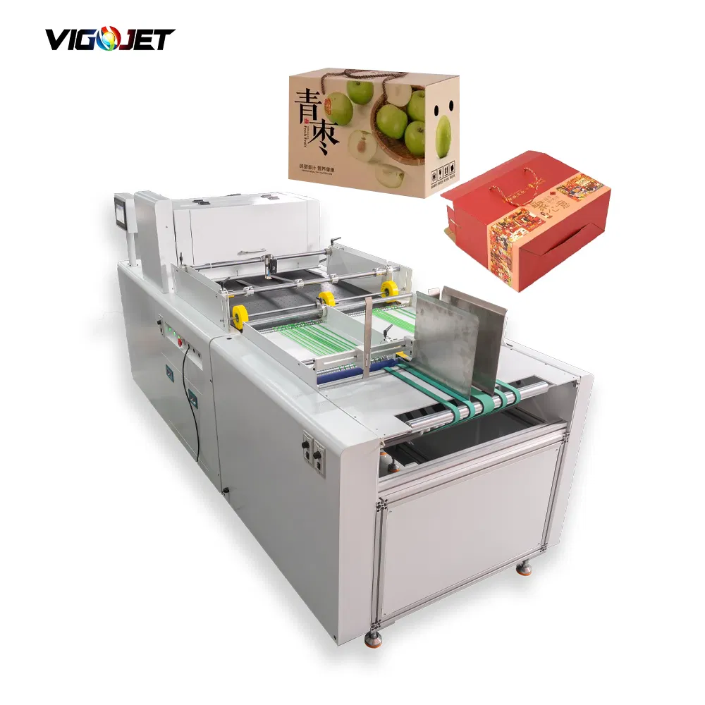 Vigojet High Quality Carton Single Pass Inkjet Printer Digital Printing Kraft Paper Bag Boxes Machine