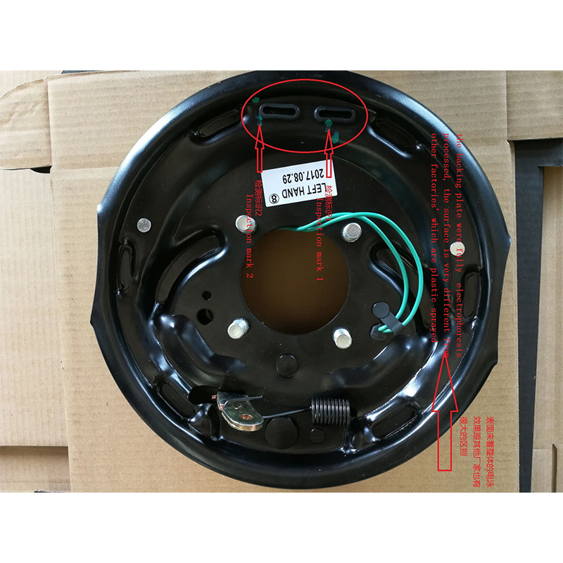 10'' 2000kg Australia Electric Drum Brake System for Camper Trailer RV