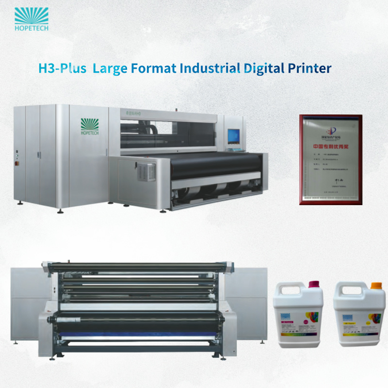 Hopetech Hot H3-Plus High-Speed Multi-Pass Textile Digital Printer for Large Format Printerinkjet Printer Inkjet Printer