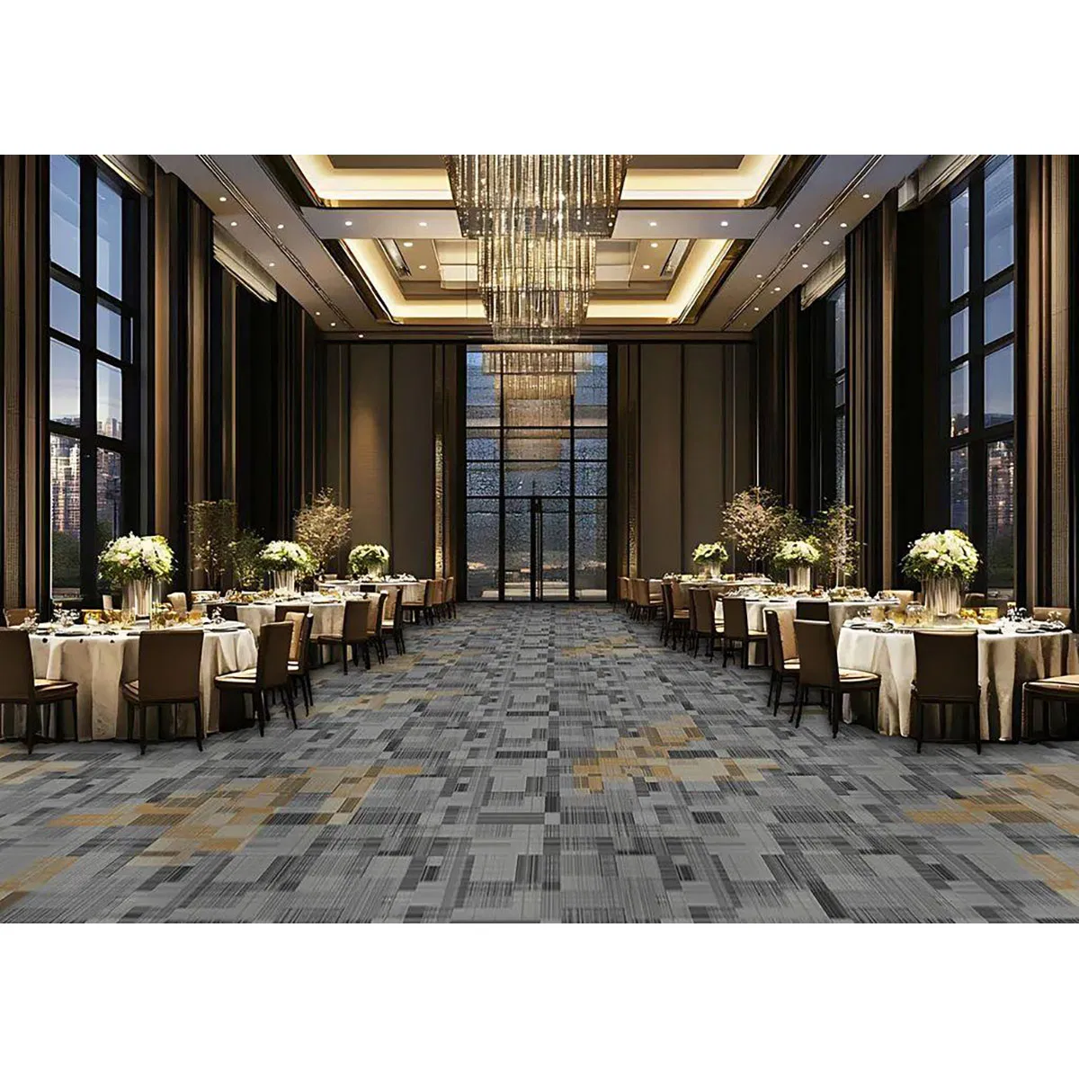 Luxury Customized European Decoration Floor Carpet Tile Rug Printed Carpets Used in House Living Room and Business Places