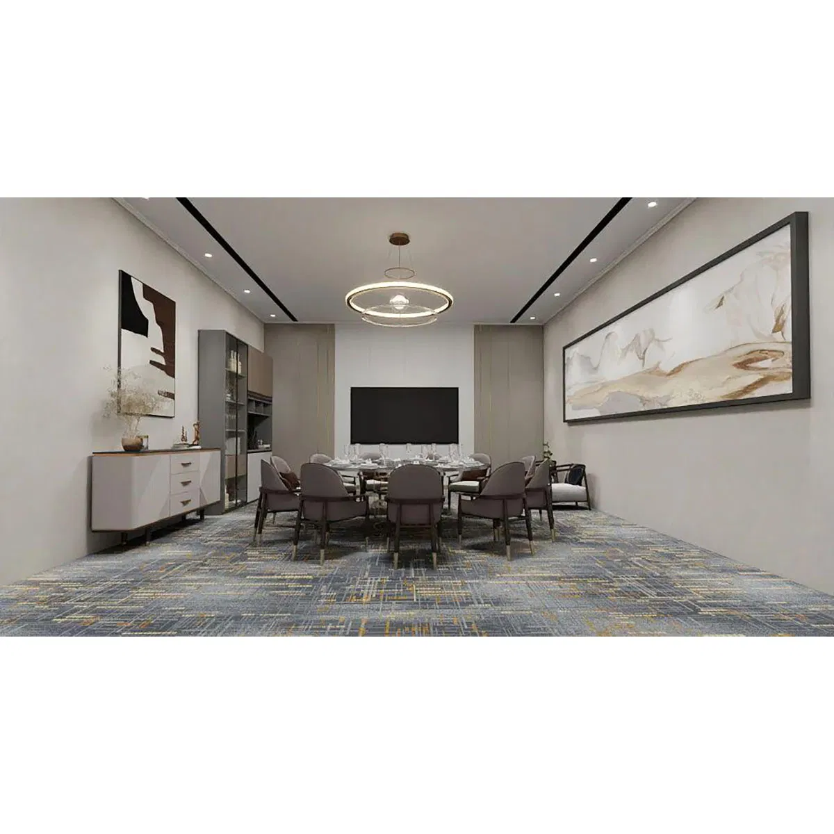 Luxury Customized European Decoration Floor Carpet Tile Rug Printed Carpets Used in House Living Room and Business Places