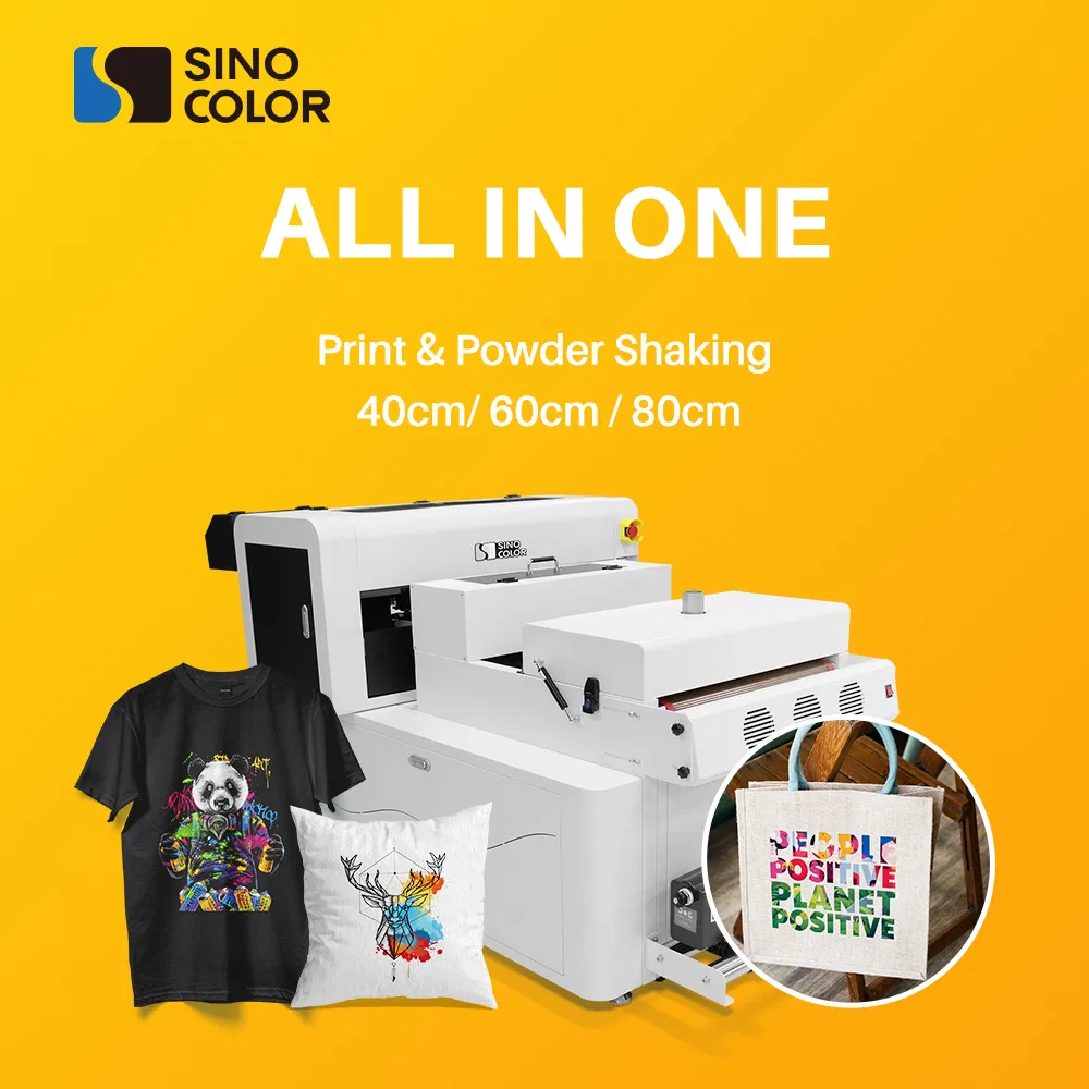 Sinocolor 2/4 Official I1600 I3200 Heads Neon Color 30cm 40cm 60cm Dtf T-Shirt Printers for Small Business at Home