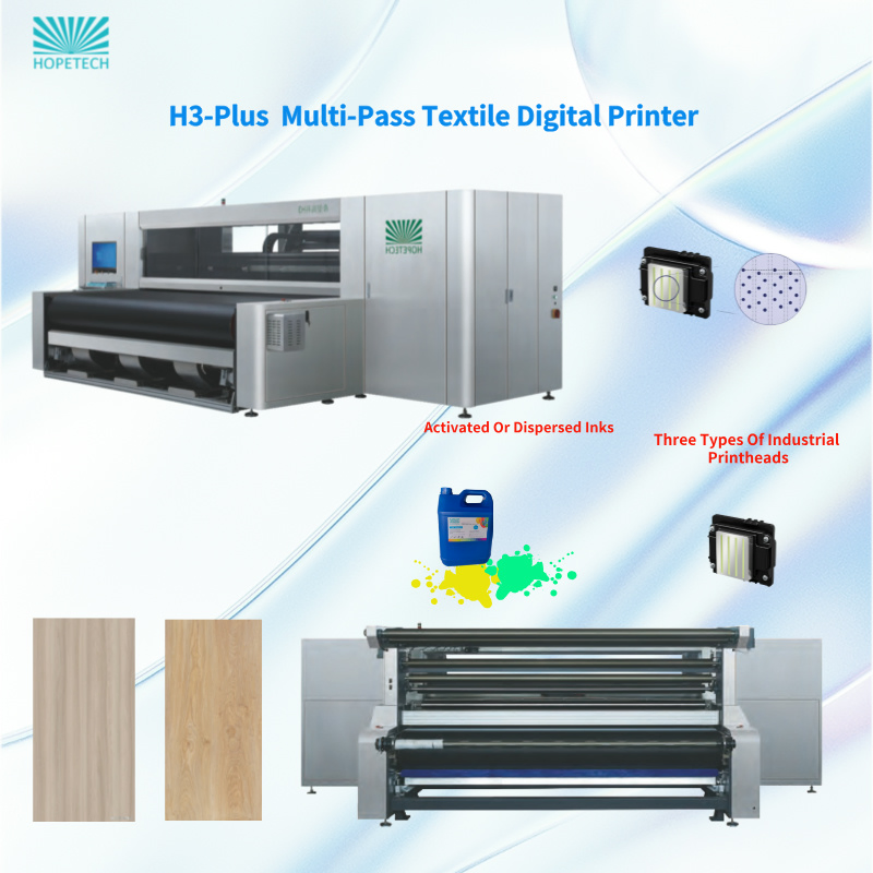 H3 Plus China Cloths Textile Printing Machine Large Format Industrial Digital Printer High Resolution Digital Printing Solutions