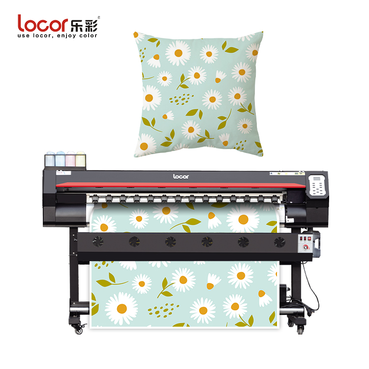 Locor 1.6m/1.8m 5FT 6FT Digital Textile Fabrics Dye Sublimation Paper Transfer Printing Machine Large Format Sublimation Printer
