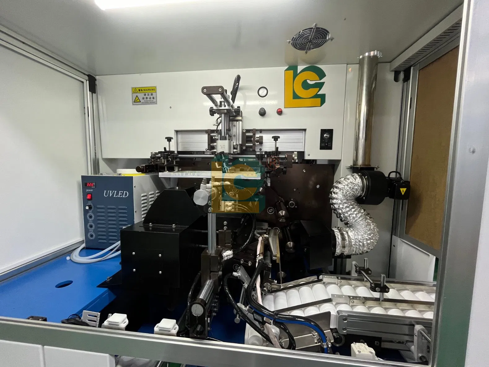 New Condition Automatic Cylindrical Cosmetic Tube Serigraphy Machine PLC Core Components Auto-Feeding Screen Printer