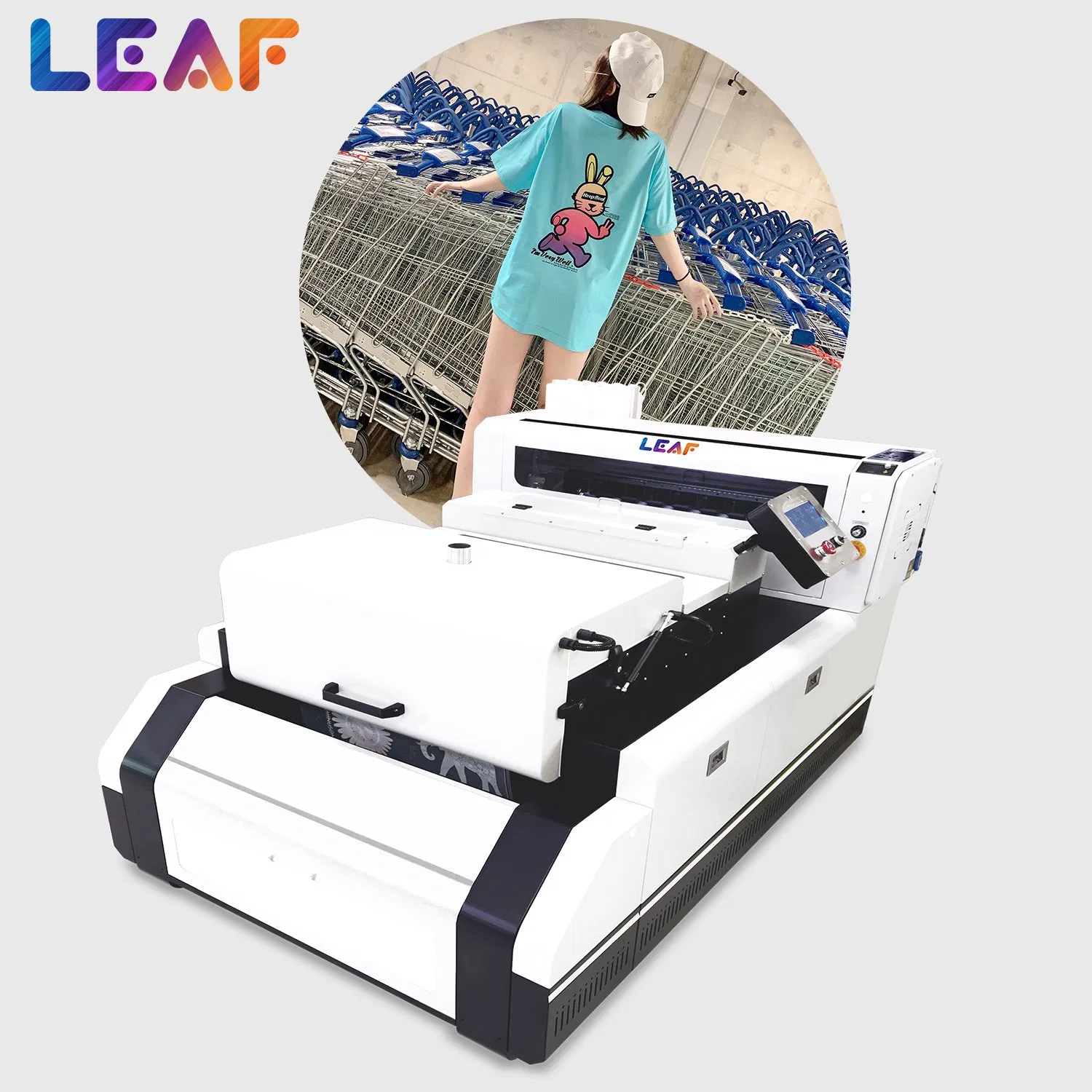 Multi-Colour Press Clothes Leaf Flatbed Printer Digital Printing Machine Lf-570I