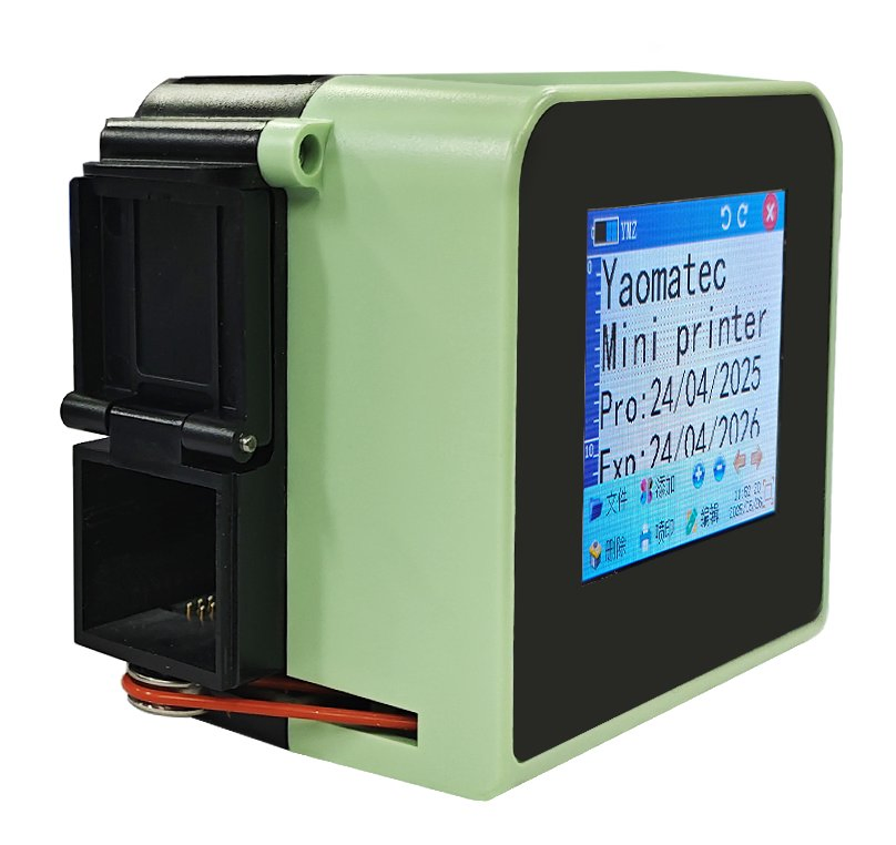 Yaomatec Hot Sale Mini Handheld Inkjet Printer Thermal Portable Inkjet Handheld Printer for Image Logo Date on PVC Metal Wood