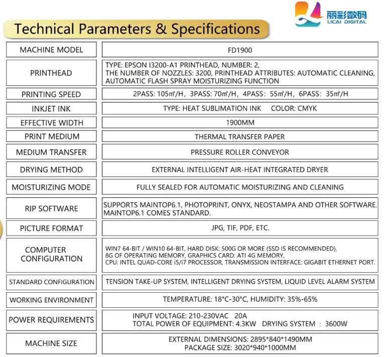 Sublimation Printer Main View