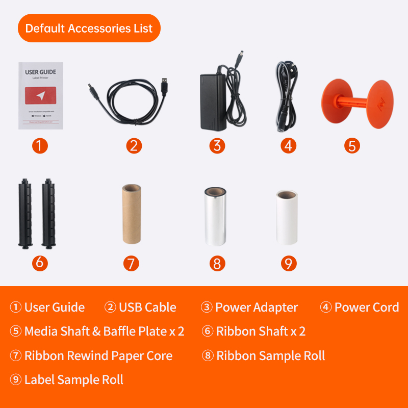 300 Dpi Tto Printer Desktop TTR Thermal Transfer Ribbons Label Printer