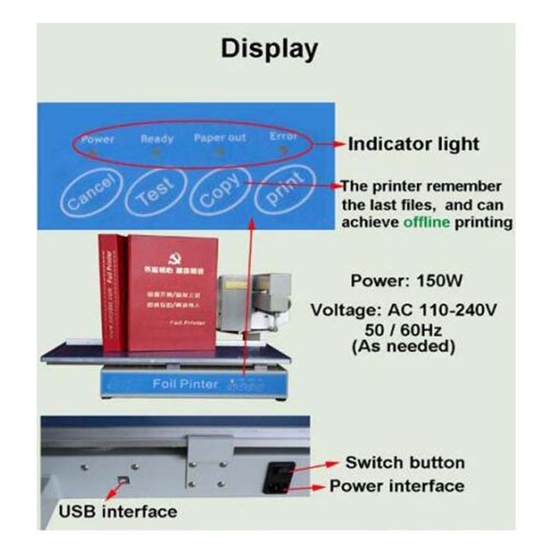 Digital Gold Foil Printing Machine Foil Printer