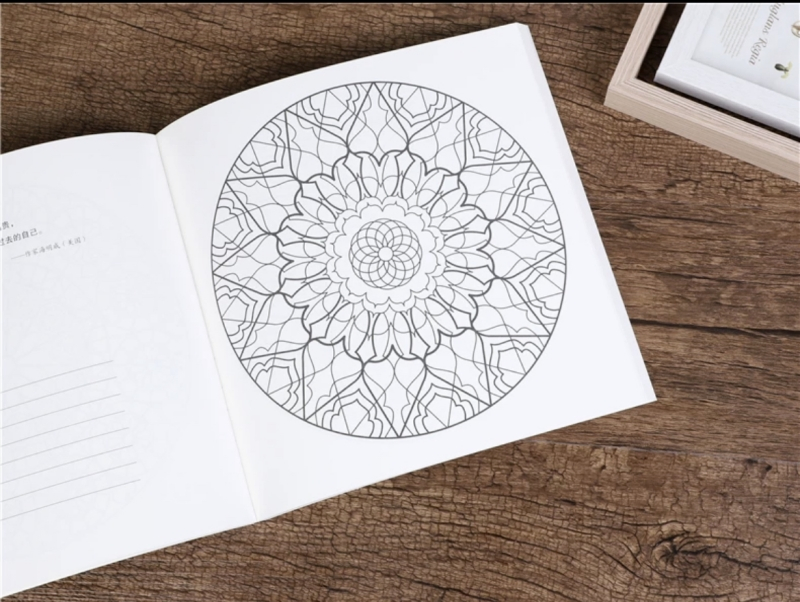 Cheap Big 4 Color Print Costs Custom Adult Coloring Book Printer