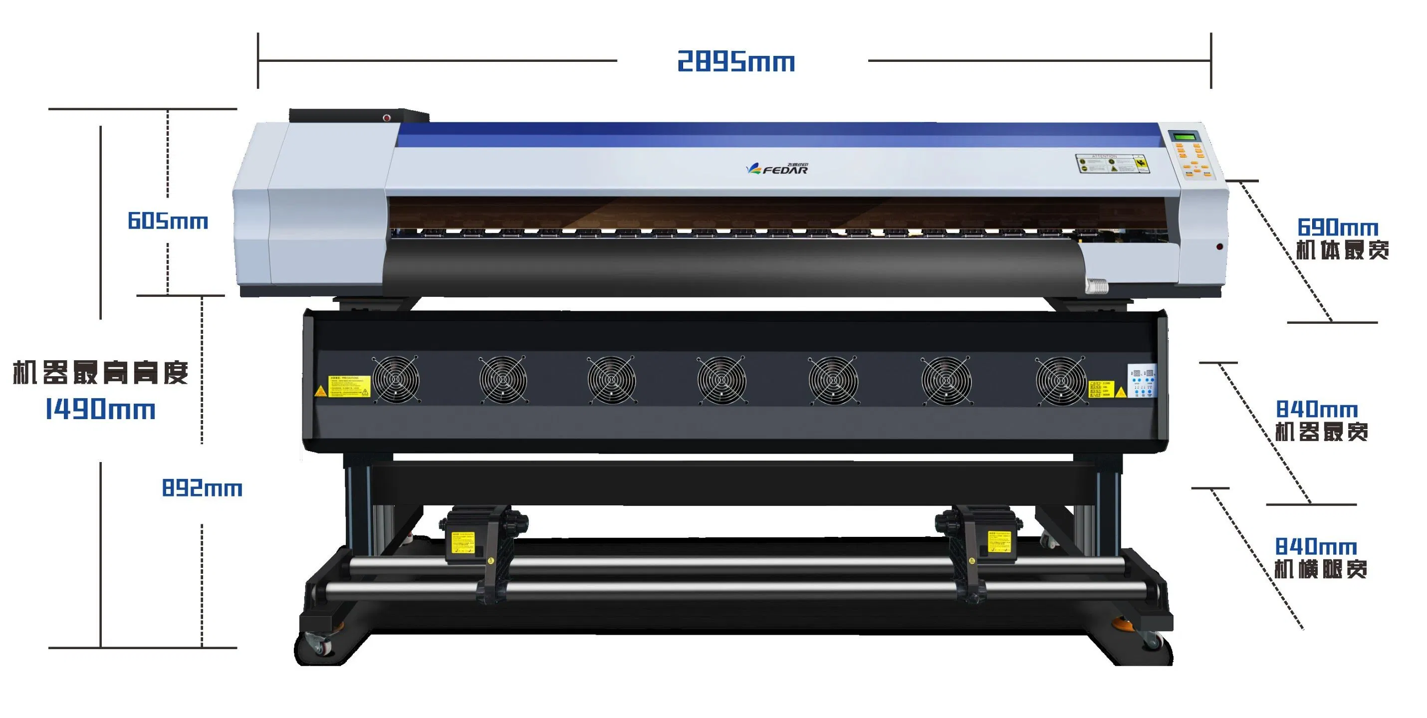 Factory Direct Sale 1.9m Sublimation Printer Direct Textile Printer to The Fabric Printing Impressora Price Fabric Sublimation Printing Machine