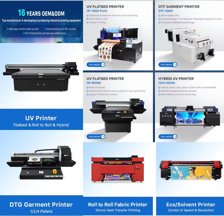 Portable A3 30*50cm Size with Official I3200-U1HD Head UV Flatbed and Roll Dtf Film Printer for Coin.