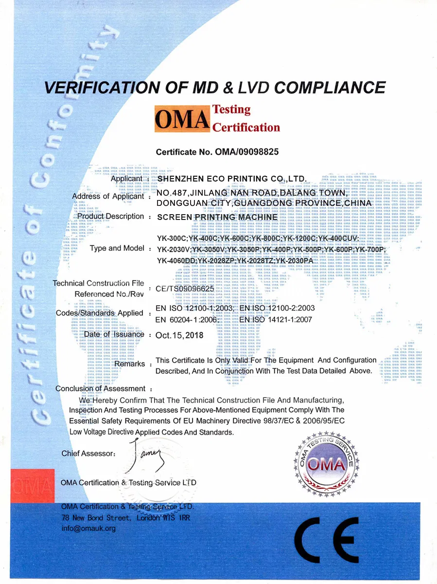 CE ISO Certification
